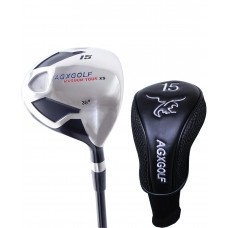 AGXGOLF Men's Edition, Magnum XS #15 FAIRWAY WOOD (38 Degree) w/Free Head Cover: Available in Senior, Regular & Stiff Flex - ALL SIZES. Left or Right Hand; Additional Fairway Wood Options! 